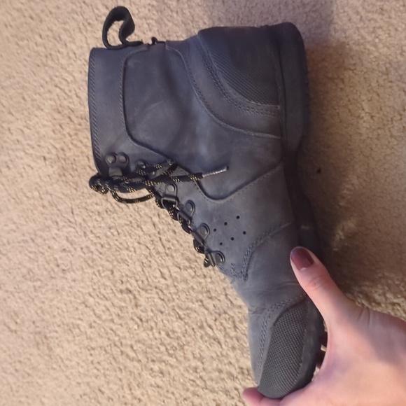 Sorel Ankeny Gray Leather Mid Hiker Boots Men’s Size 8 - Picture 9 of 11